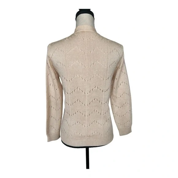 Vintage Knitted Button Closure Long Sleeve Cardigan Size S - Picture 3 of 6
